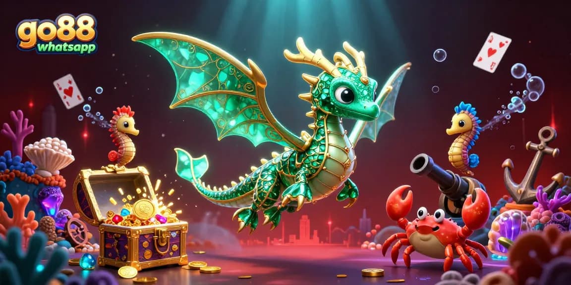 Experience the enchanting world of go88 whatsapp with vibrant sea creatures and dynamic casino elements.