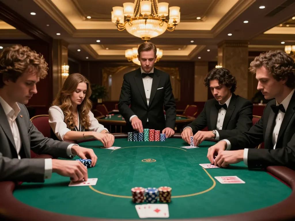 Engaging poker gameplay at a high-stakes table showcasing TT88 strategy and excitement.