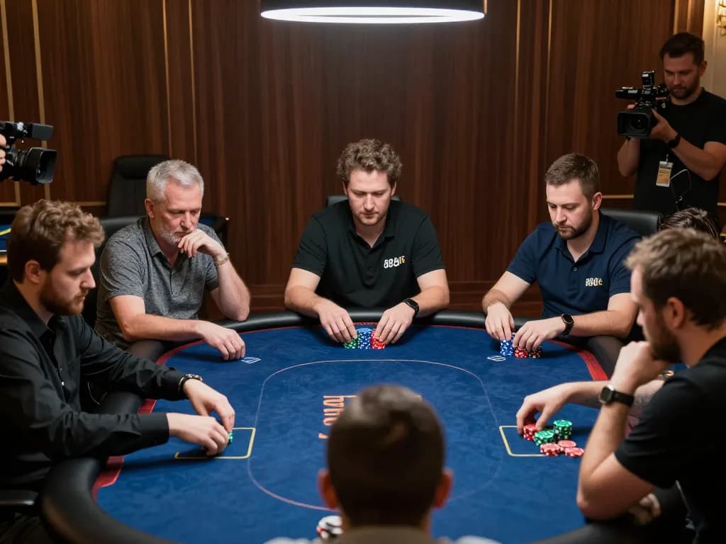 Engaging poker tournament scene highlighting strategic gameplay at 388bet casino