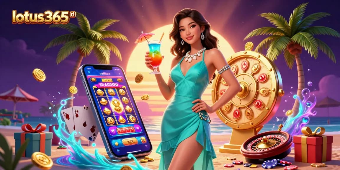 Engage with exciting casino adventures at lotus365 id, featuring a glamorous scene with unique gaming elements.