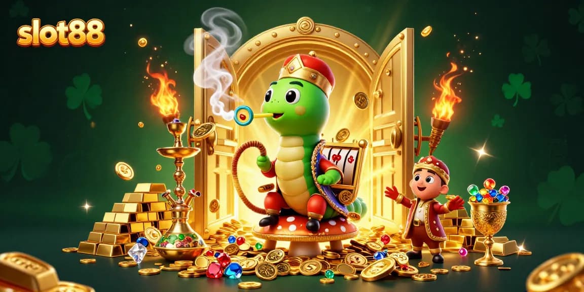 Experience captivating slot88 action with vibrant characters and treasure-rich casino elements.