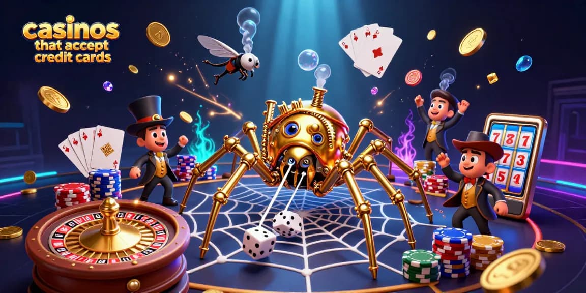 Experience thrilling gameplay at casinos that accept credit cards with dynamic characters and vibrant elements.