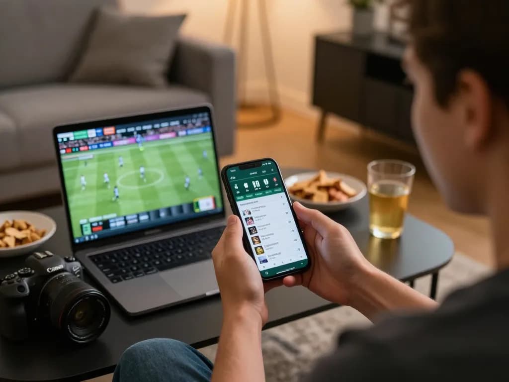 Engaging in online casinos in Canada through a mobile gaming app in a comfortable living room