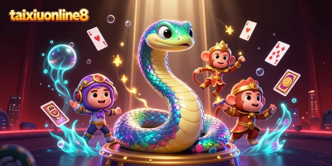 Engage with taixiuonline8 through an immersive online casino adventure featuring vibrant characters and dynamic game elements.