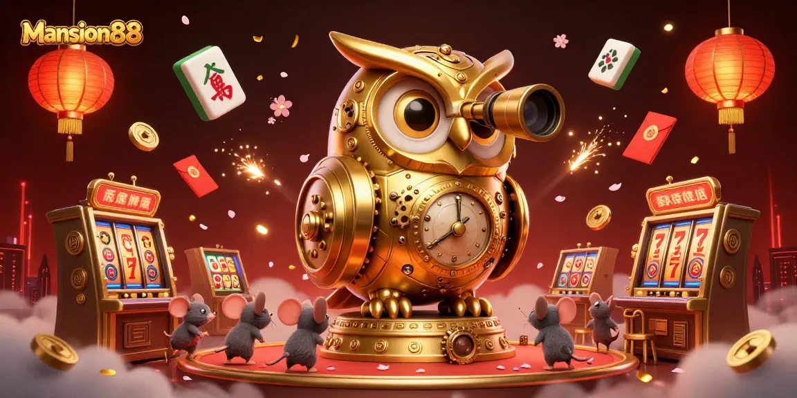 Experience exciting gaming at Mansion88 with vibrant 3D characters and casino elements for immersive fun.