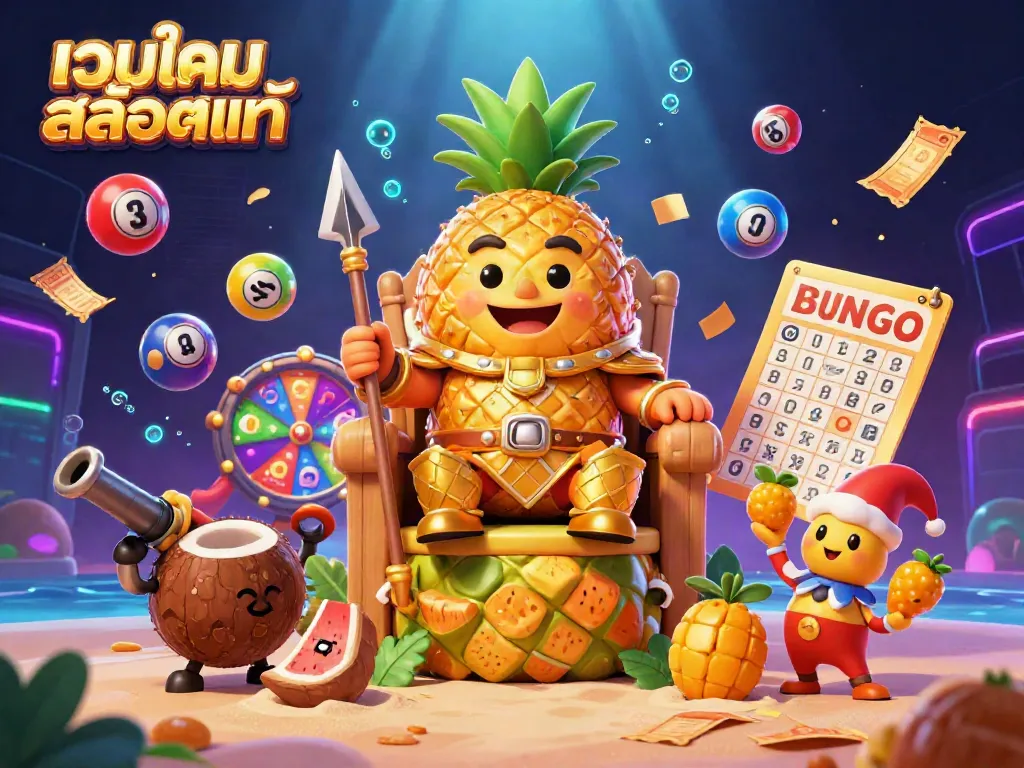 Engage with exciting gaming at เว็บเกมสล็อตแท้ featuring vibrant characters and dynamic scenes of casino action.