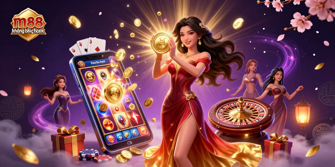 Trải nghiệm hành động thú vị với m88 không bị chặn, trình diễn một cảnh casino sôi động đầy trò chơi và cơ hội chiến thắng.