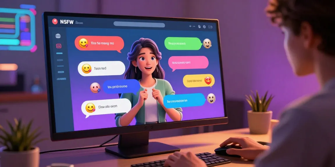 Engaging character AI nsfw interaction on vibrant digital platform with animated chats.