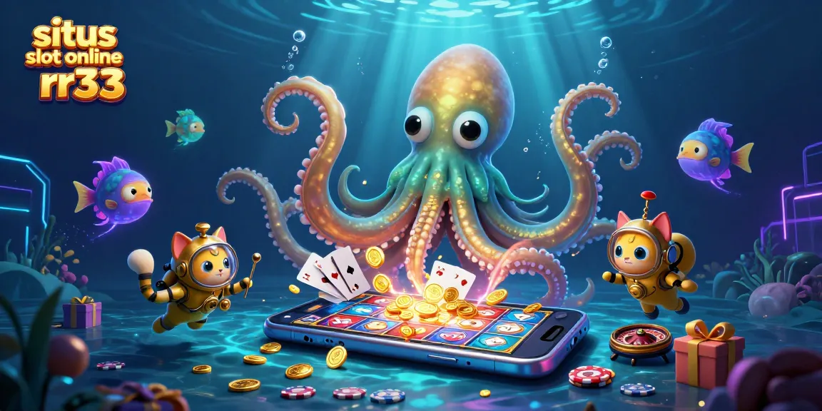 Engage with situs slot online rr33 as a colossal kraken and vintage diving cat immerse in a treasure-filled ocean.
