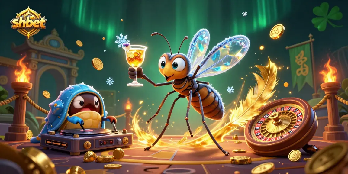 Experience thrilling shbet gaming with an immersive 3D casino illustration featuring dynamic characters and rich elements.