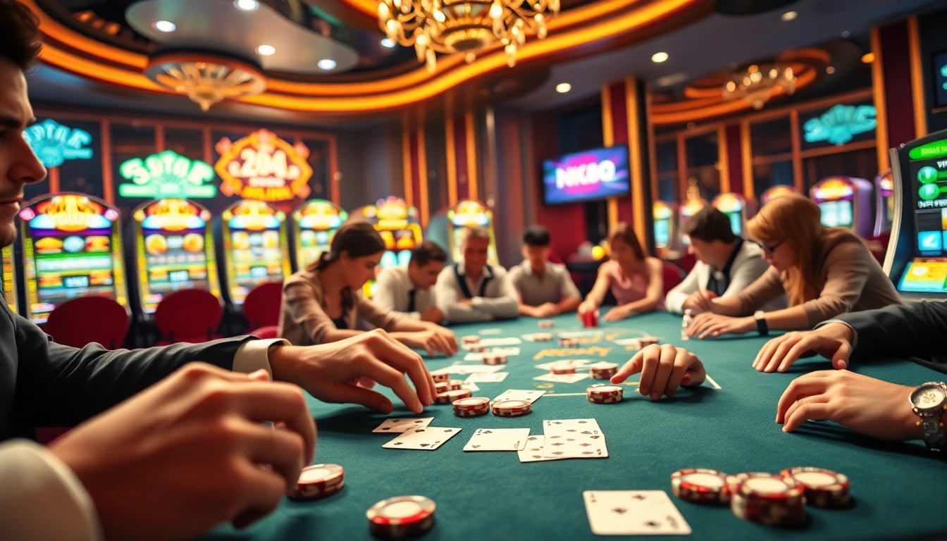 Experience thrilling gameplay at NK88's elite casino tables filled with excitement and action.