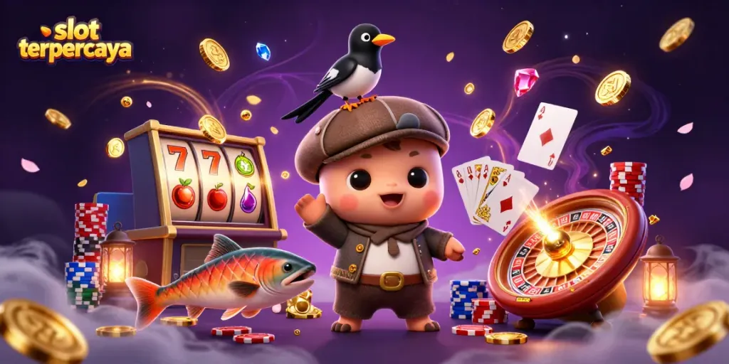 Menangkan slot terpercaya dengan cara yang menyenangkan melalui ilustrasi kasino 3D yang penuh warna.