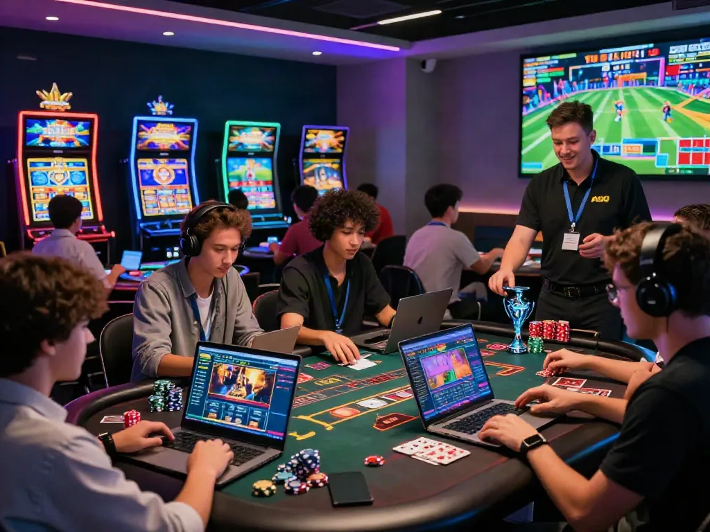 Engaged players enjoying a lively gaming experience on the A80 platform with vibrant visuals.
