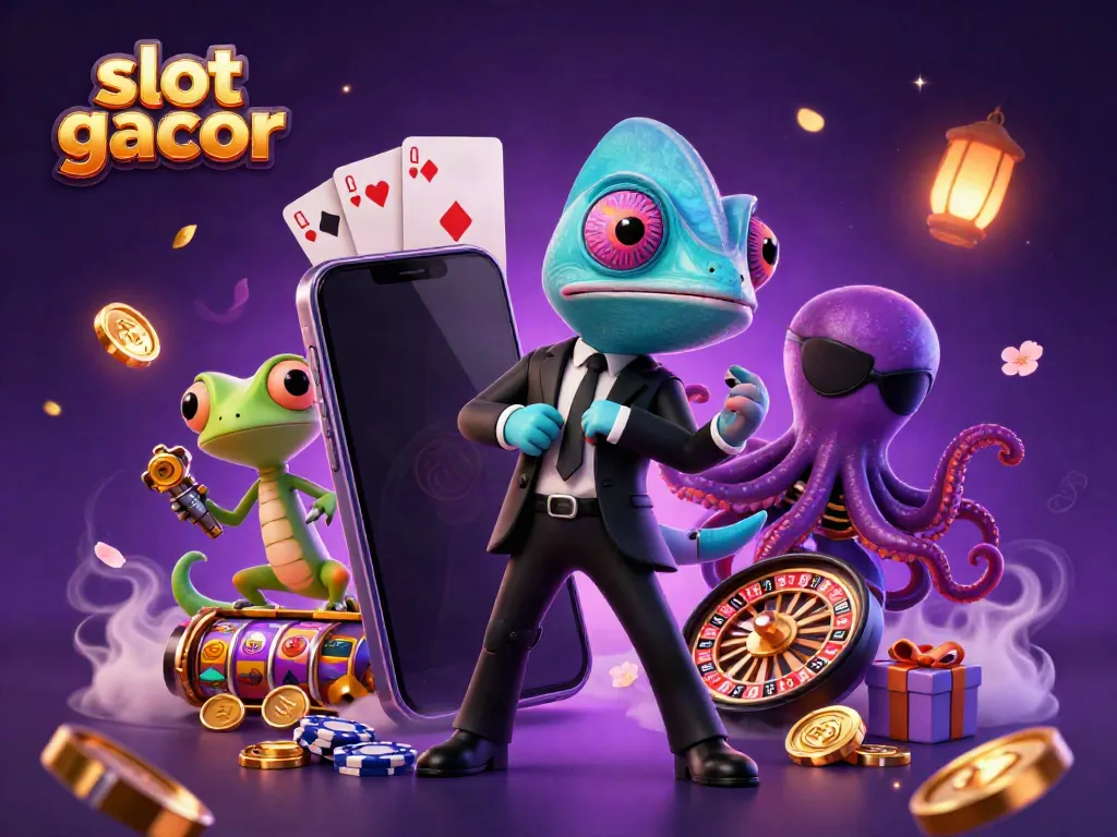 Menangkan slot gacor dengan 3D chameleon, gecko, dan octopus beraksi di dunia permainan casino.