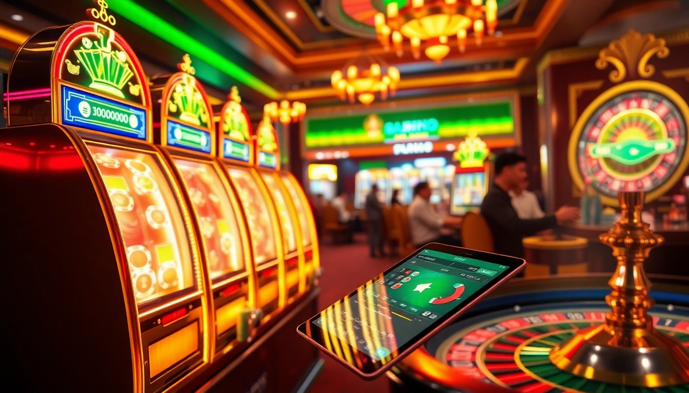 Experience thrilling moments of slot gacor hari ini with vibrant slot machines and poker chips