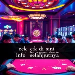 Players engaged in strategic gambling as they cek di sini info selanjutnya at a lively casino table.