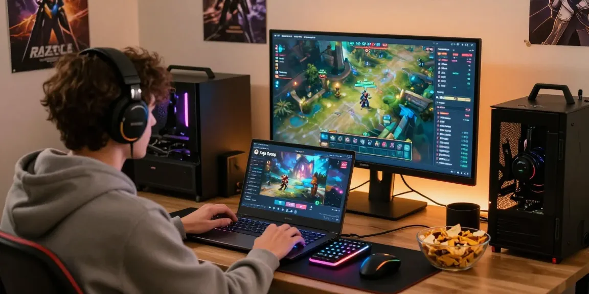 Raja Game login scene with a player immersed in exciting online gaming.